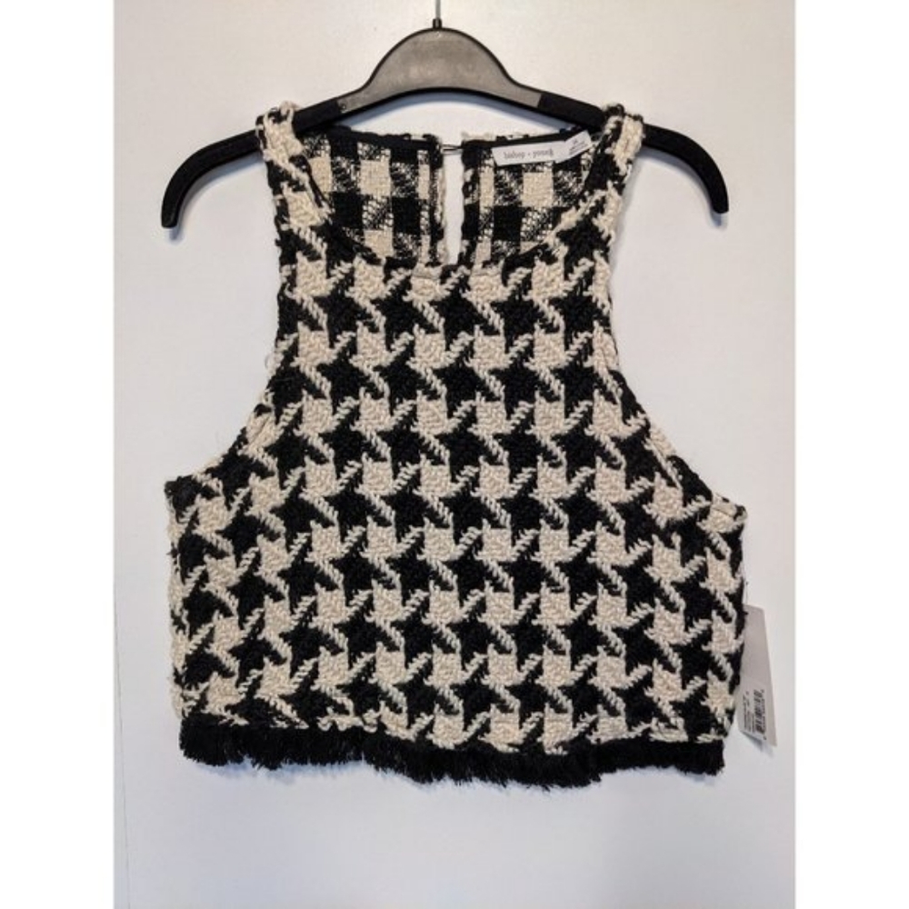 $10 NWT Bishop + Young | Crushing Chloe Houndstooth Top
